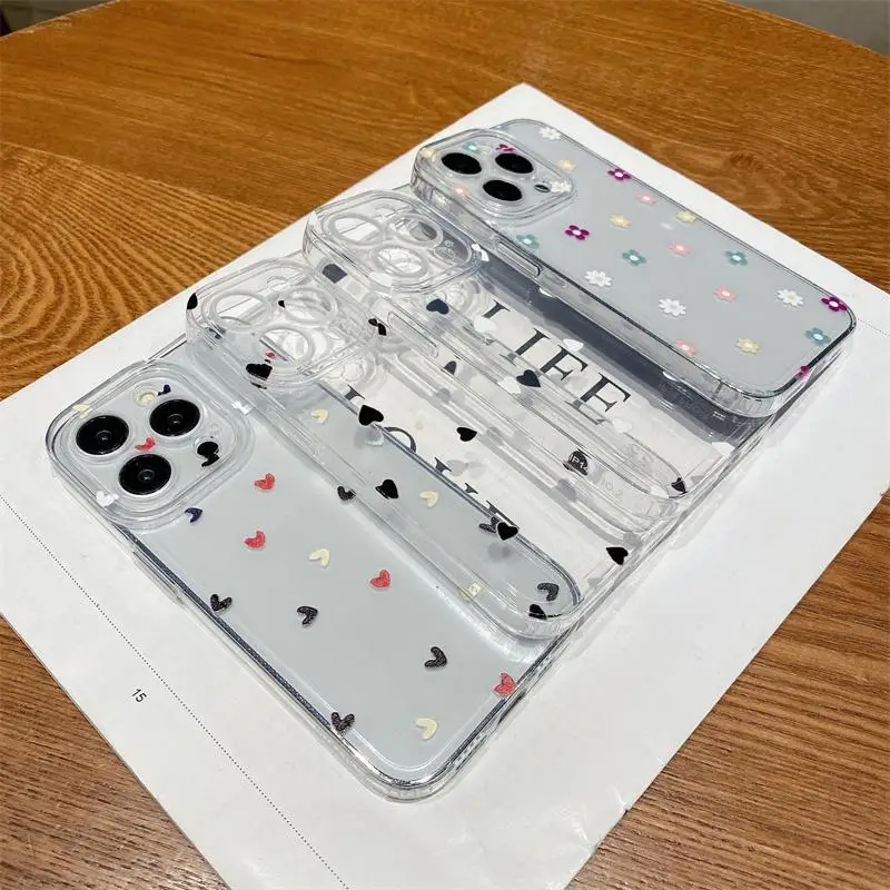 Love Heart Daisy Soft Case para Xiaomi Redmi Note 12 13 4G 11 10 8 13 Pro Plus 12S Redmi 12 12C 13C A1 A2 Plus 9A 9C 10C 9T Cover - imagen 3