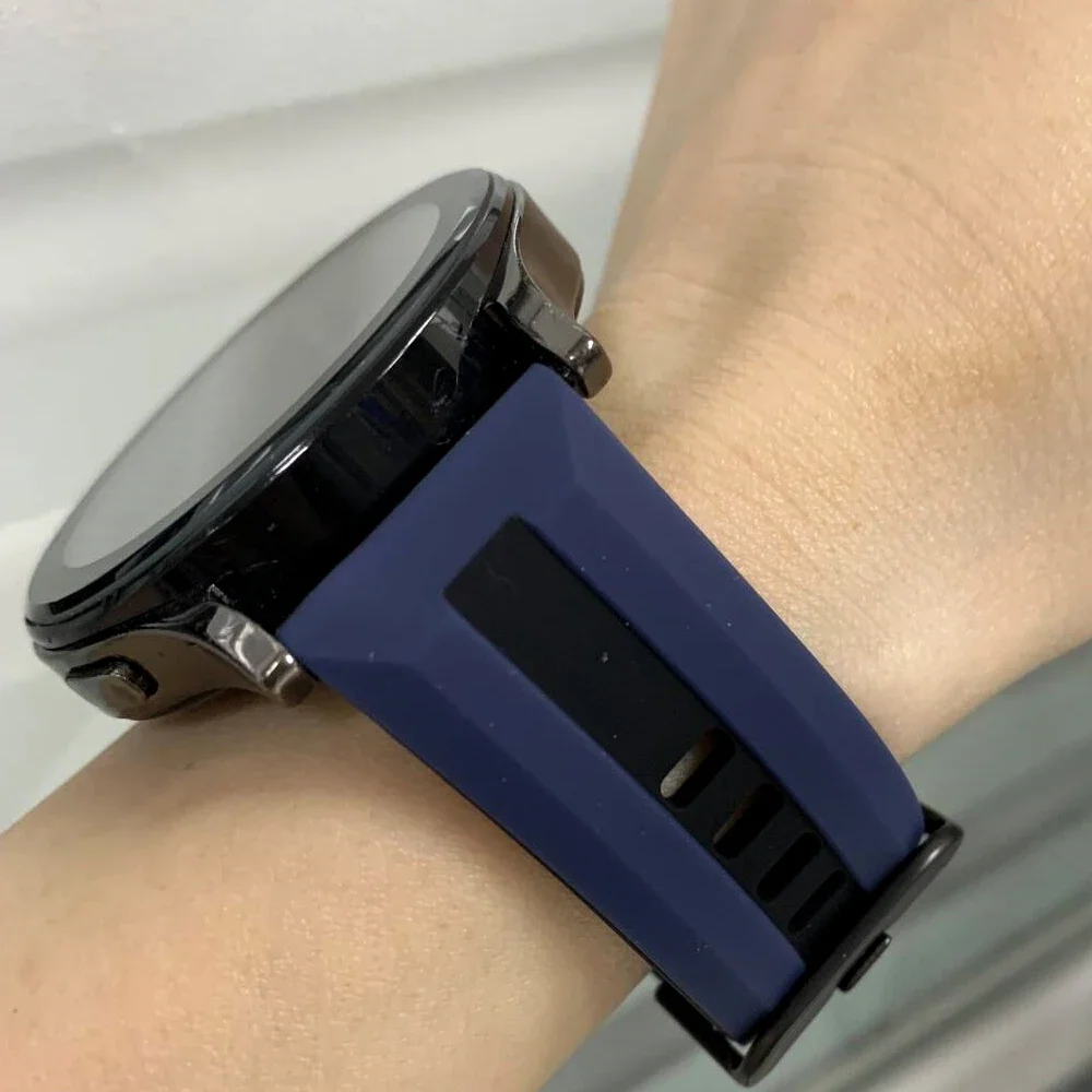 Correa de reloj de repuesto de 22mm para Realme Watch S2 3 2 S Pro, accesorios deportivos de silicona para pulsera SUUNTO RUN/RACE 2 - imagen 2