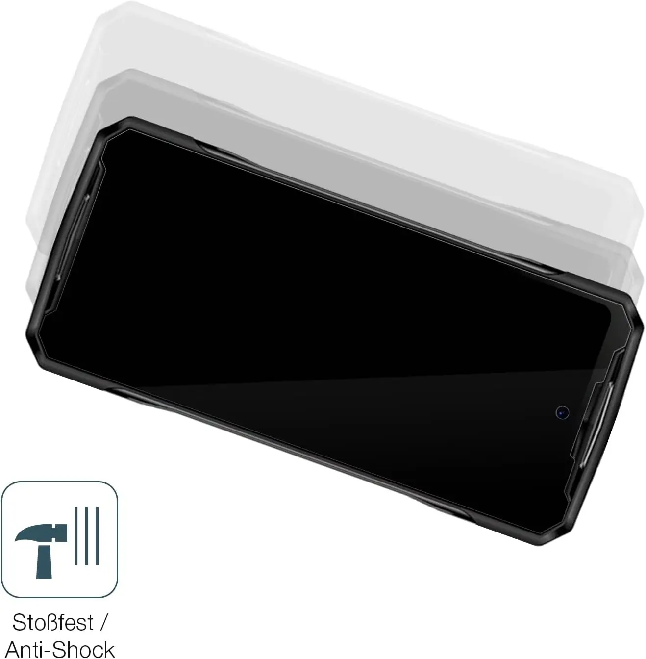 Cubierta protectora de vidrio para Doogee DK10, Protector de pantalla de vidrio templado para película de teléfono Doogee DK10 - imagen 5