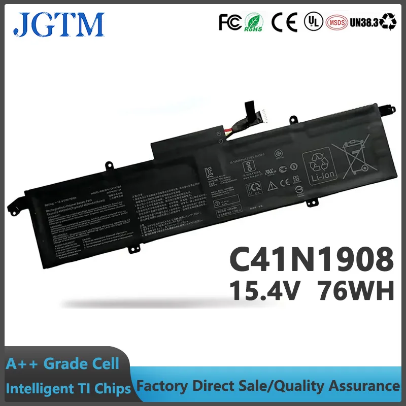 Nueva batería de ordenador portátil C41N1908 15,4 V 76Wh para Asus Zephyrus G14 Ga401 Ga401ii Ga401iv Ga401ih Ga401ih-br7n2bl Ga401iu Ga401ih
