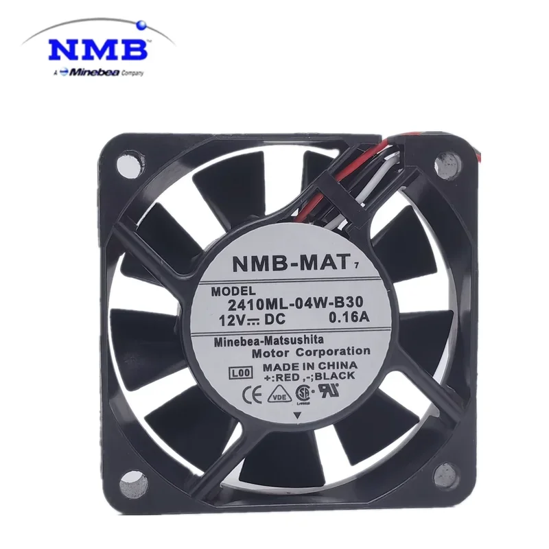 Nuevo 2410ML-04W-B30 DC 12V 0.16A 6025 6cm 60mm 60*60*25mm ventilador de refrigeración convertidor de 3 cables