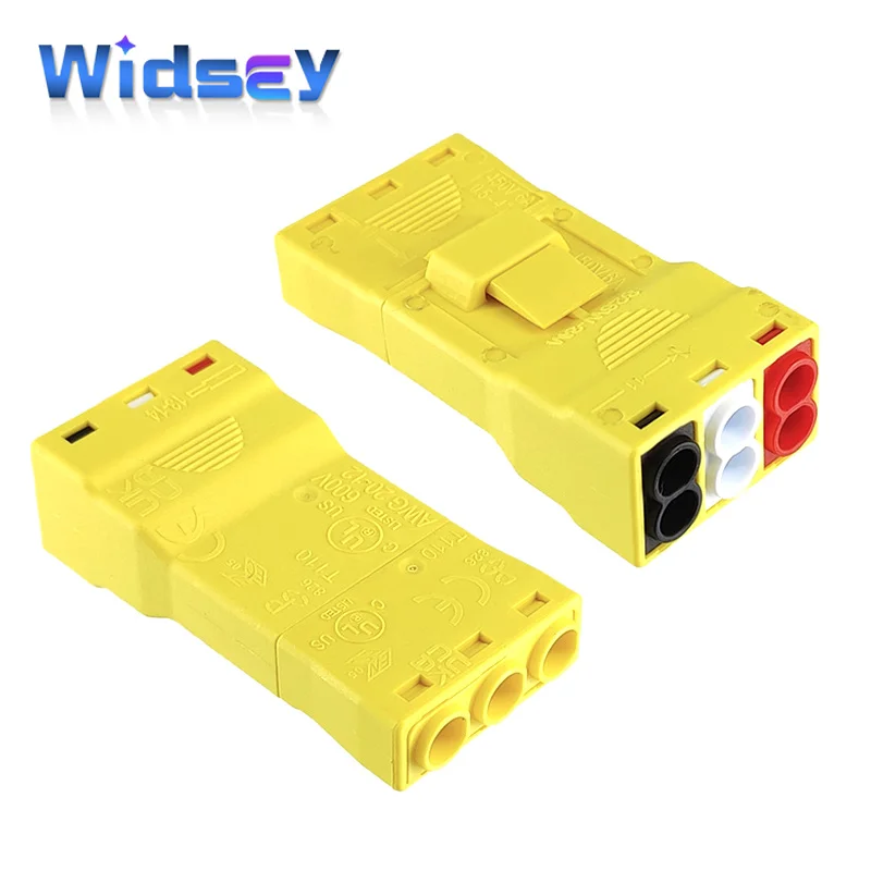 Bloques de terminales de luz lineal LED 826W-2/3/4/5P 3 a 6 UK/US macho hembra acoplamiento rápido reemplazar 873-903 conector de accesorio de iluminación