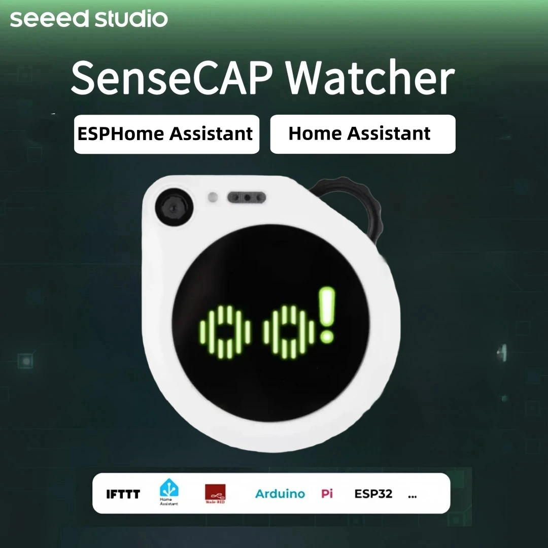 Caja blanca SenseCAP Watcher W1-B, agente AI físico para espacios más inteligentes, ESP32S3, chip AI Himax WiseEye2 HX6538