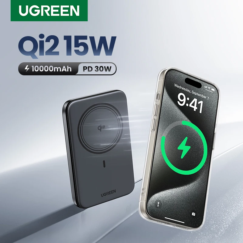 UGREEN PD30W Power Bank magnético 10000mAh portátil inalámbrico de carga rápida PowerBank para Magsafe para iPhone 15 Pro Max 14 13 12