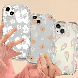Funda Samsung Galaxy con diseño floral y ola de mar