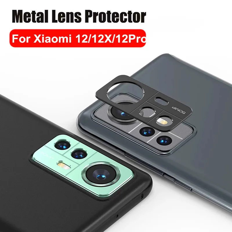 Lente de cámara de Metal 2022 para Xiaomi 12 Pro 12X, anillo protector sin cristal para Xiaomi Mi 12, funda de película