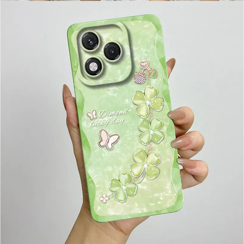 Bonita funda de flores de mariposa para Honor 400 Lite carcasa ABR-NX1 para Honor 400 Honor400 Lite 5G fundas traseras de silicona parachoques - imagen 3