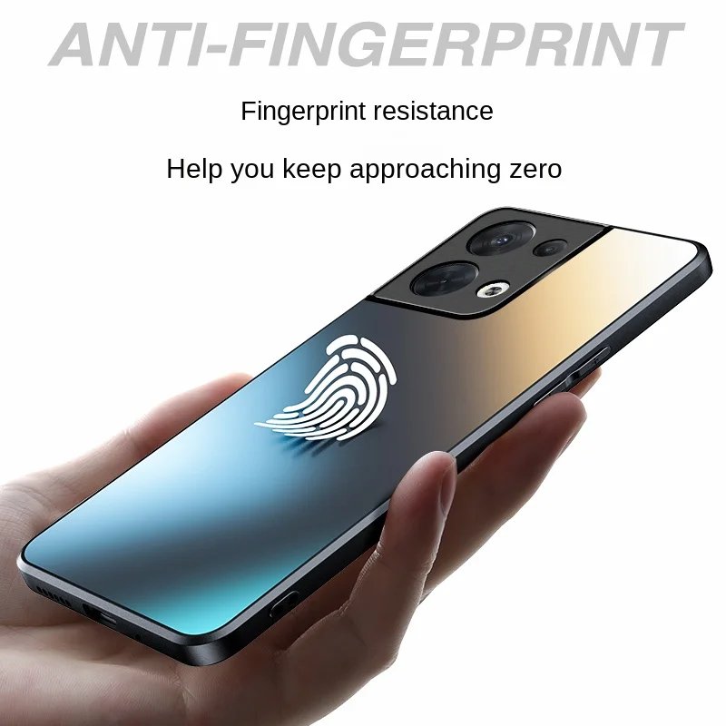 Funda protectora trasera para OPPO RENO, carcasa completa para teléfono, mate, dura, a la moda, 9, 8, 7, 6, 5 Pro - imagen 4