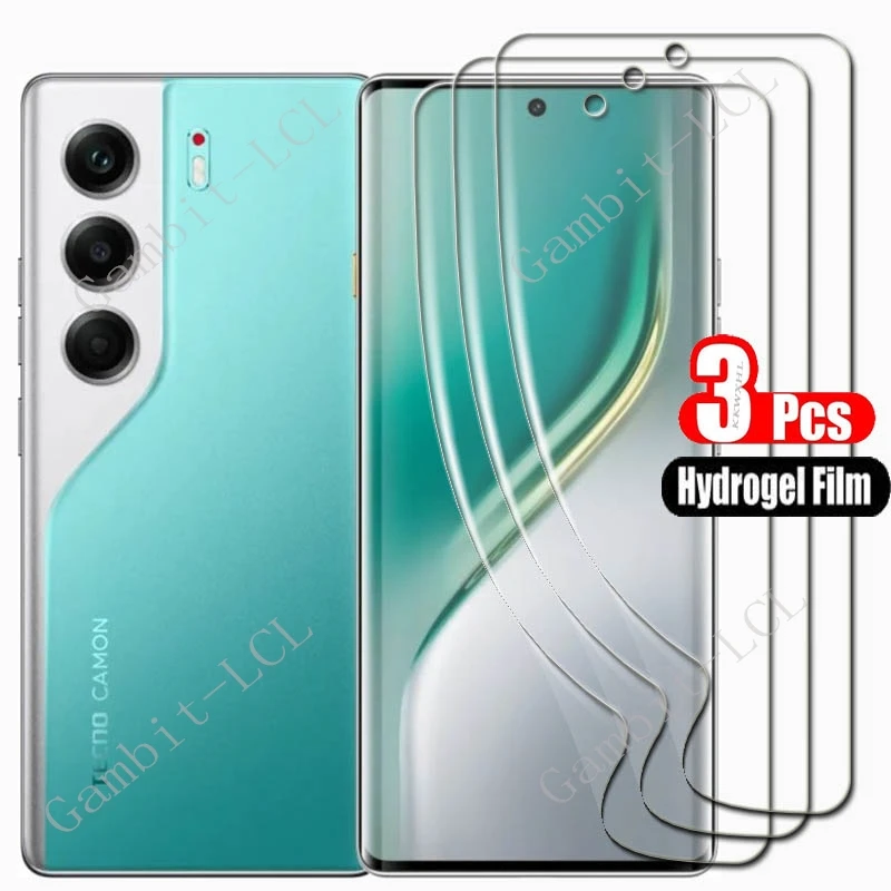 Para Tecno Camon 40 Pro 6,78 "Camel40Pro Camon40 40Pro 4G 5G HD película de hidrogel suave hidráulica cubierta protectora de pantalla completa - imagen 2