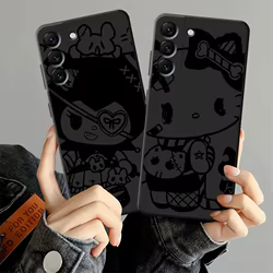 Funda para Honor X7 X9a 8X X5b X8 70 200 400 Lite X6 Magic5Lite 90 funda de teléfono suave negra Sanrio Cool Kuromi Hello Kitty