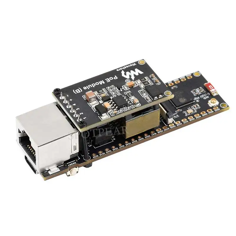 Placa de desarrollo de cámara ESP32-S3 ETH PoE RJ45/OV2640 puerto OV5640/W5500/micro-sd Compatible con Raspberry Pi Pico tamaño - imagen 4