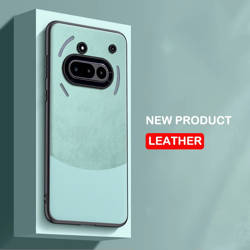 Funda de cuero para nada teléfono (3a) 5G patrón de empalme protección de silicona cubierta dura a prueba de golpes para teléfono NothingPhone(3a) A059 - imagen 4