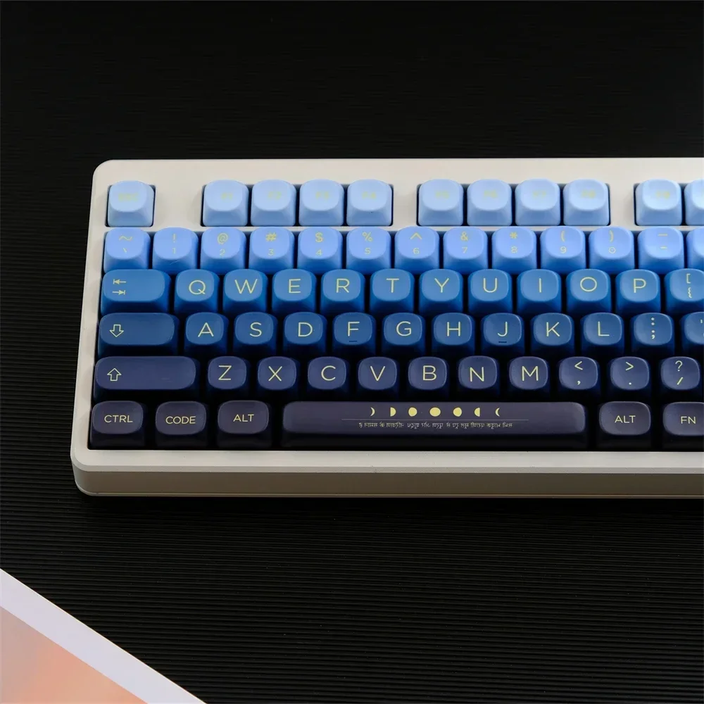 Teclas PBT Moonrise, teclas de perfil MOA, teclas de sublimación de tinte, 126 teclas para teclado de juego mecánico MX Switch - imagen 3