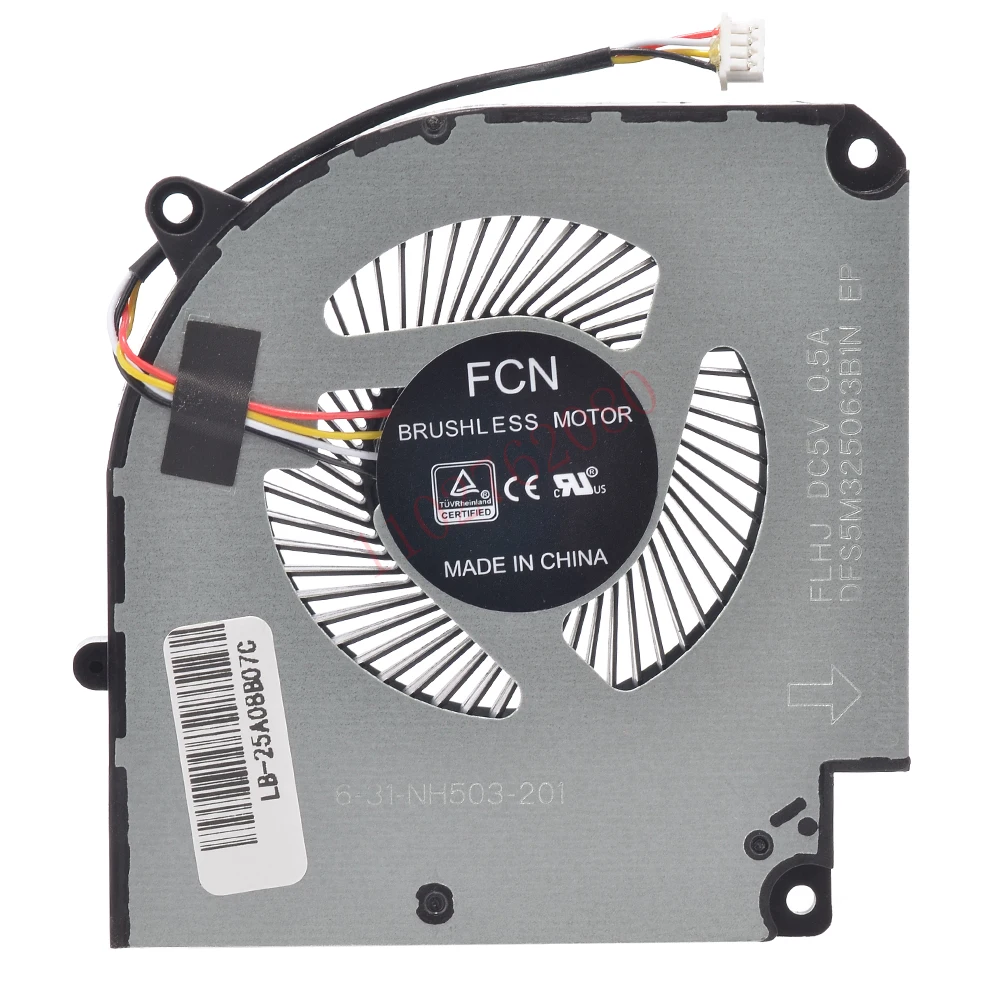 Ventilador de refrigeración de CPU + GPU para portátil Hasee Z8-CA7NS Z8-CA7NP Z8-CA5NS Z8-CA5NP Z8-CA5NB Z8-CA5NA Series 6-31-NH5C2-100 6-31-NH77L-100 - imagen 3
