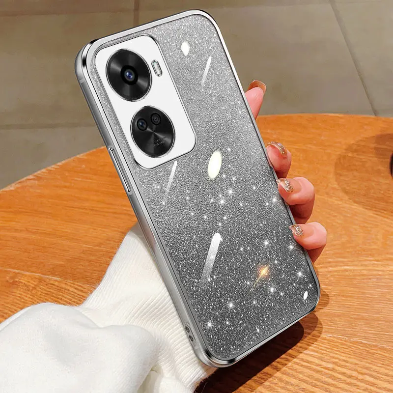 Para Huawei nova 10 Pro funda Huawei nova 10se Nova 11 Nova 9 se Nova9 12 Pro funda Glitter a prueba de golpes funda de teléfono transparente suave para mujer - imagen 5