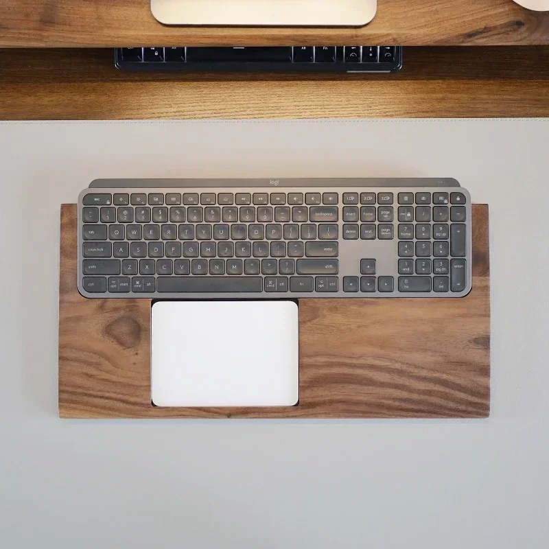 Mini reposamanos para teclado Mxkeys de nogal negro, soporte de Base para teclado personalizado, ergonomía, diseño ergonómico antideslizante y cómodo para reposamanos - imagen 3