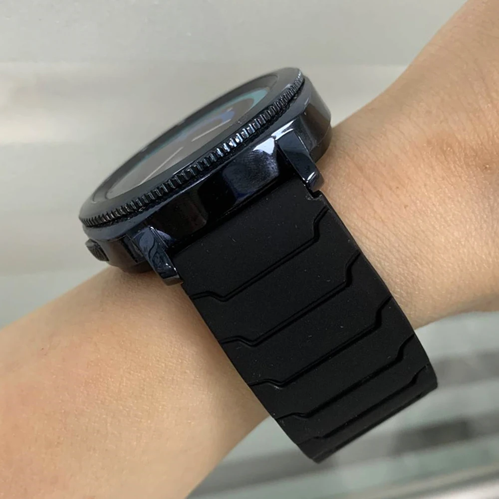 Correa magnética de silicona de 20 a 22mm para Samsung Galaxy Watch 4 5 6 7 40/44mm 5 Pro/Gear S3 Classic Band para AMAZFIT BALANCE 2 Correa - imagen 2