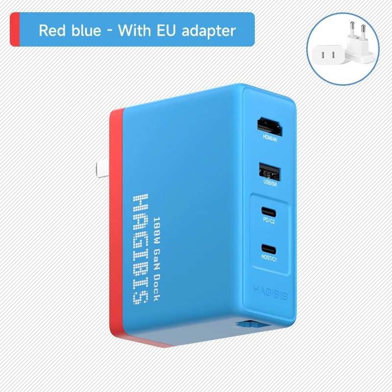 Red Blue-EU plug