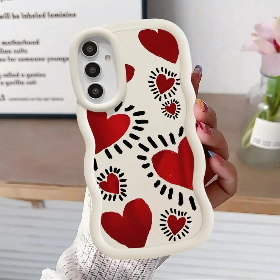 Funda para Samsung Galaxy A13 A36 A14 A16 A33 A35 A12 A26 A34 A15 A21s A11 funda suave para teléfono Love Eye Art - imagen 5