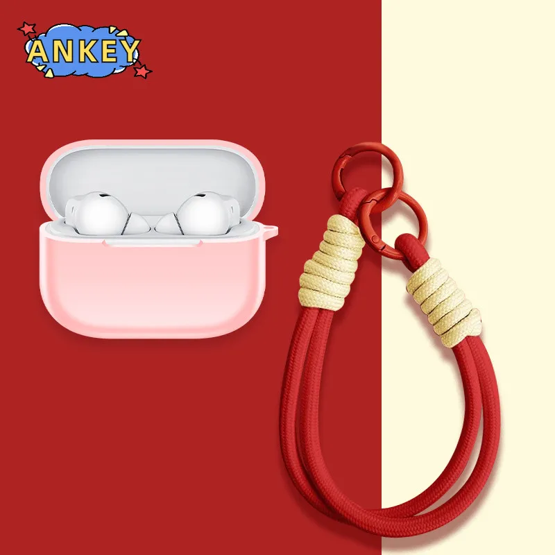 Para Huawei FreeBuds SE 4 ANC funda protectora de silicona suave portátil resistente a los arañazos carcasa con mosquetón cordón - imagen 5