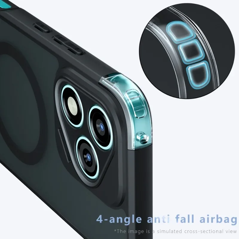 Para Honor 400 Pro funda para Magsafe Magentic mate acrílico parachoques para Honor 400 Lite 400Pro Honor400Pro funda rígida de carga inalámbrica - imagen 3