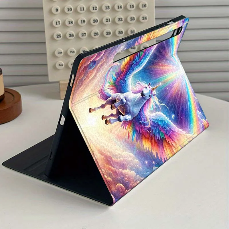 Caballo colorido arte Popular para Samsung Galaxy Tab S9 S10 S6 S7 S8 FE Plus Lite pulgadas funda plegable para tableta - imagen 4