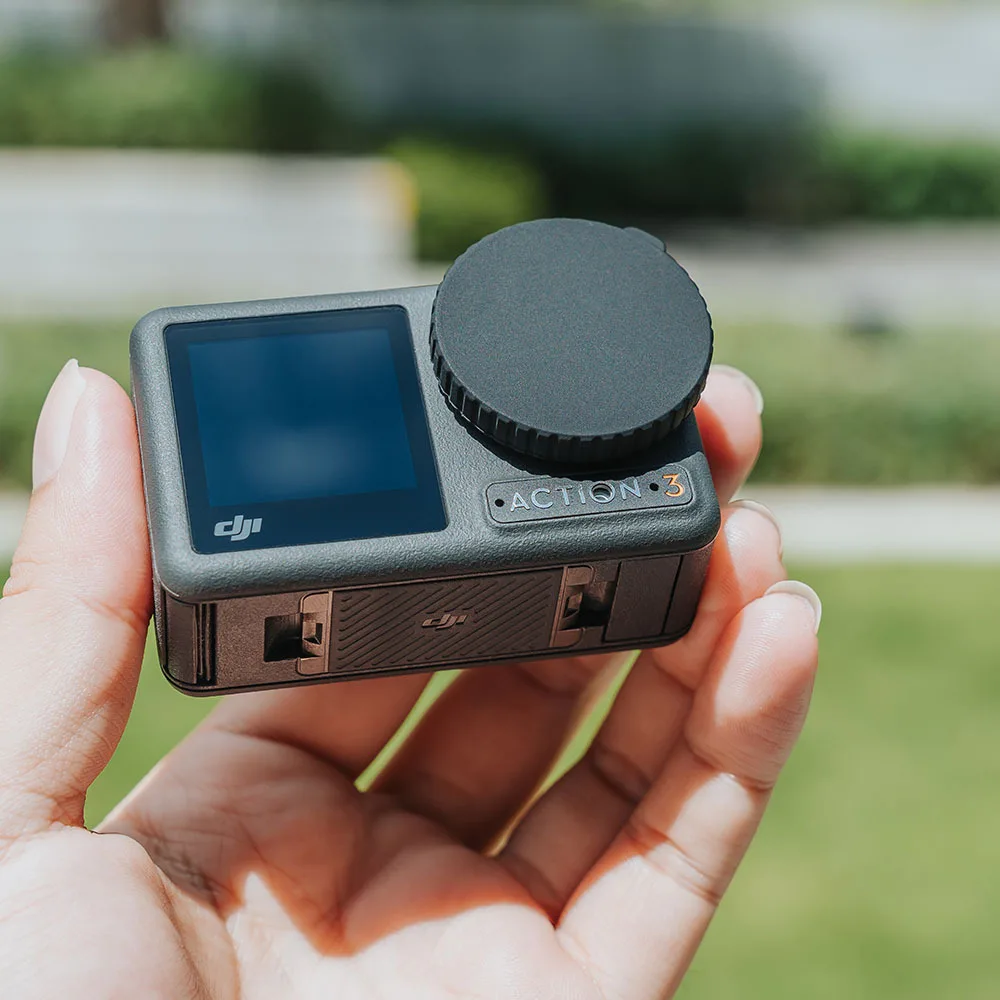 Cubierta antipolvo de silicona para lente de cámara para DJI OSMO Action 6 4 5 Pro, bolsa de almacenamiento de protección de película templada para accesorios Action 5 4 6 - imagen 3