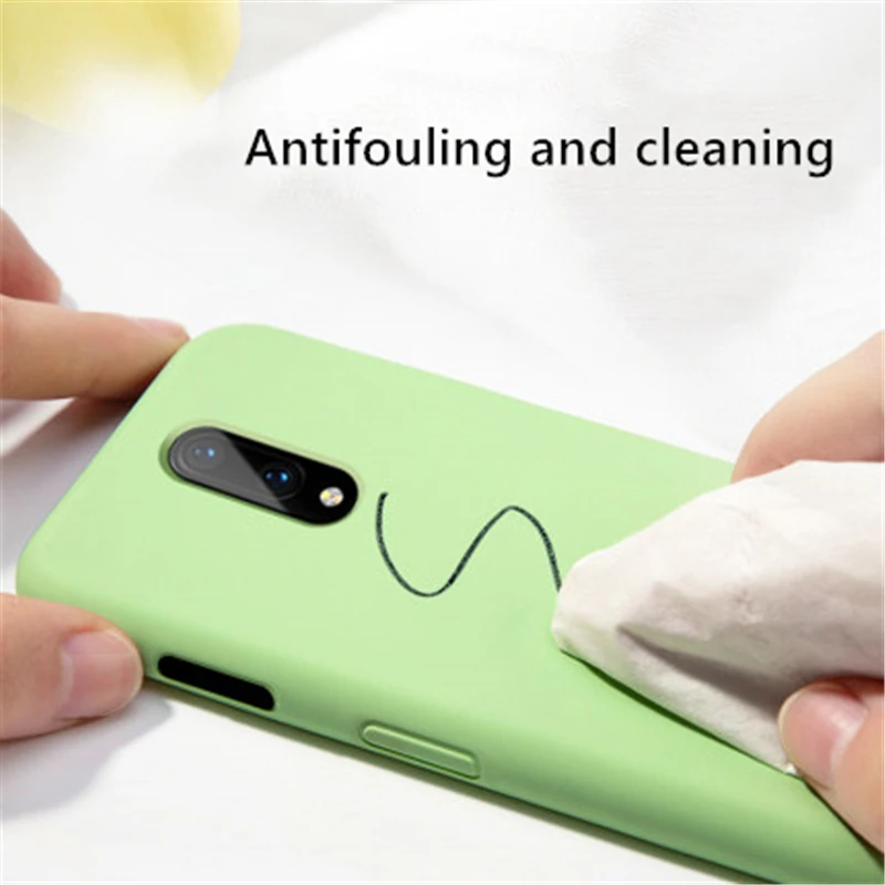 Para Oneplus 8 Pro caso líquido de silicona de goma suave Protector Coque Funda para Oneplus 8 Pro Funda para oneplus 8 Pro - imagen 5