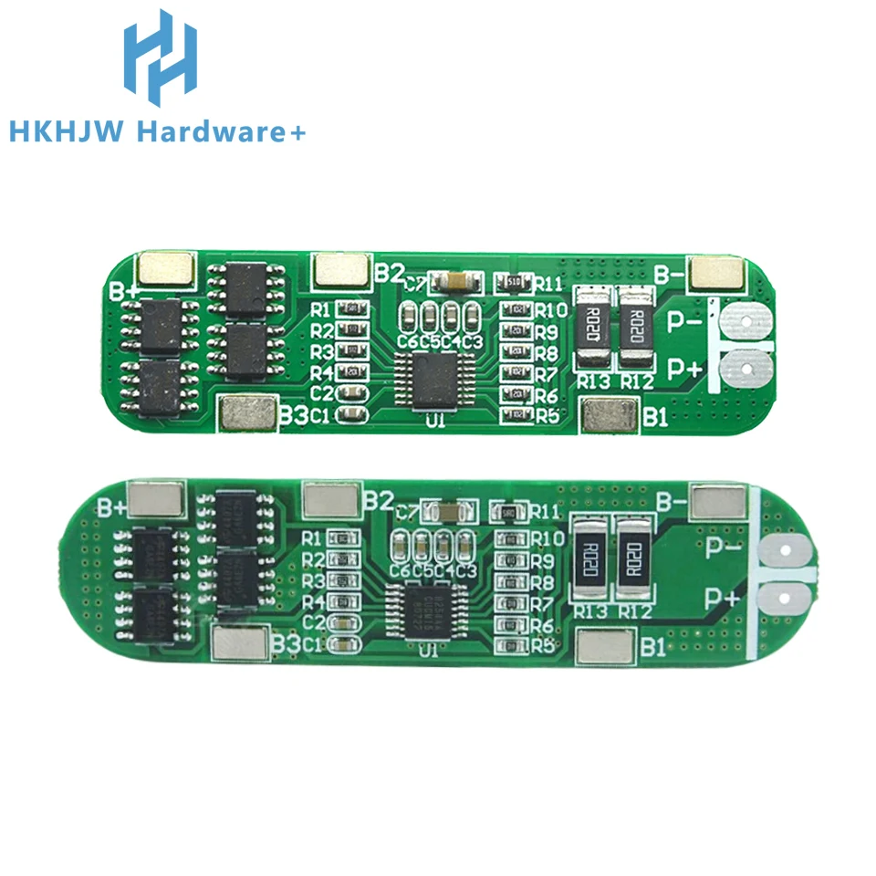 Placa de protección de batería de polímero de litio 18650 de 14,8 V 4 Series, 16,8 V, antisobrecarga, sobredescarga 12A, límite de corriente