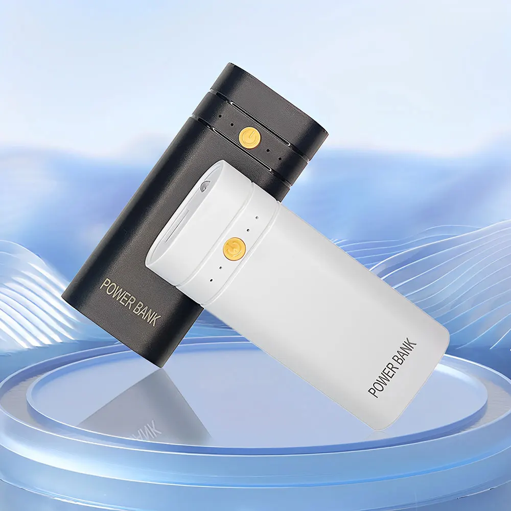 5V 2A USB 2X 18650 caja del banco de energía Kit cargador de batería caja DIY para teléfono inteligente HCCY caja del banco de energía caja de almacenamiento de carga