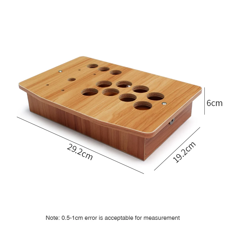 Caja de madera vacía para máquina de juegos recreativos, bricolaje, se puede instalar, botón de Joystick para videojuegos Retro - imagen 3