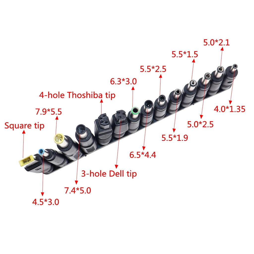 Conector Universal DC para Adaptador de Portátil – Cabezal Intercambiable - imagen 5