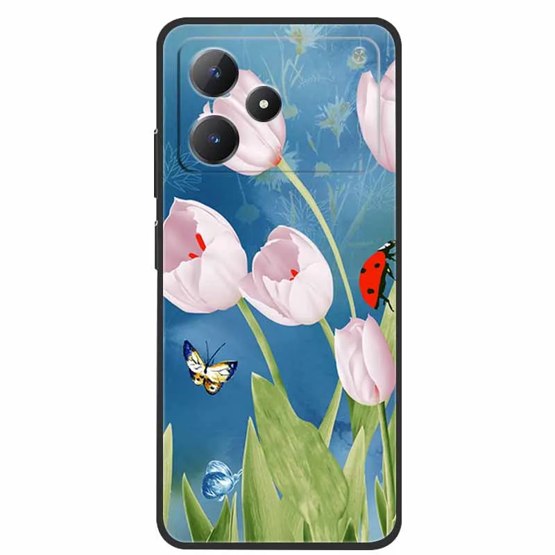For Realme P4 Pro 5G Cute Butterfly Flower Anti-Fingerprint Soft Silicone TPU Phone Case For RealmeP4 Pro 5G Protectors Coque - imagen 4