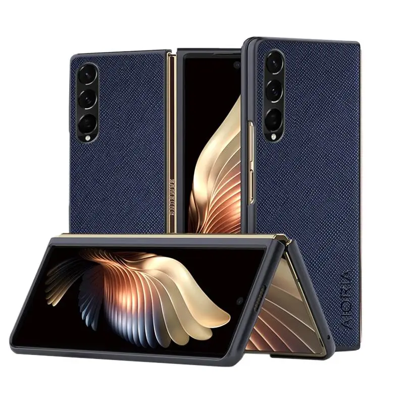 Funda para Samsung Galaxy Z Fold 3 4 5 6 5G Business wind cortex, cubierta trasera de cuero para Fold 6
