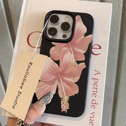 Funda iPhone Silicona Antigolpes Hibisco Rosa – Agarre Seguro