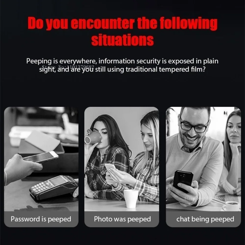 2 uds Protector de pantalla antiespía para Redmi Note 13 12 11 Pro Plus 13R 12S 11S vidrio templado de privacidad para Redmi 13C 12 10C 9A 9C 8A - imagen 5