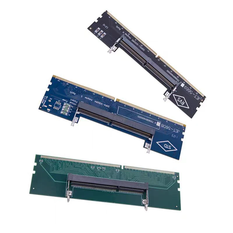 Tarjeta adaptadora de memoria DDR3 DDR4 DDR5 para ordenador portátil de escritorio SO-DIMM a PC tarjeta DIMM DDR3 DDR4 DDR5 adaptador de conector de memoria RAM