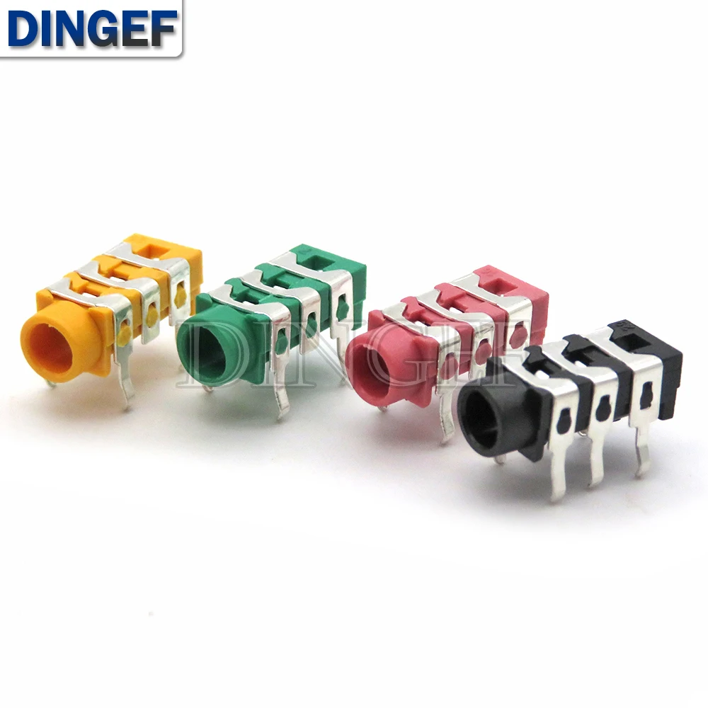 Conector de auriculares piezas 3,5 MM, Conector de Audio y vídeo, doble canal, estéreo, montaje en Panel de soldadura, 5P/6P, SMD DIP, 10 PJ-313 - imagen 4