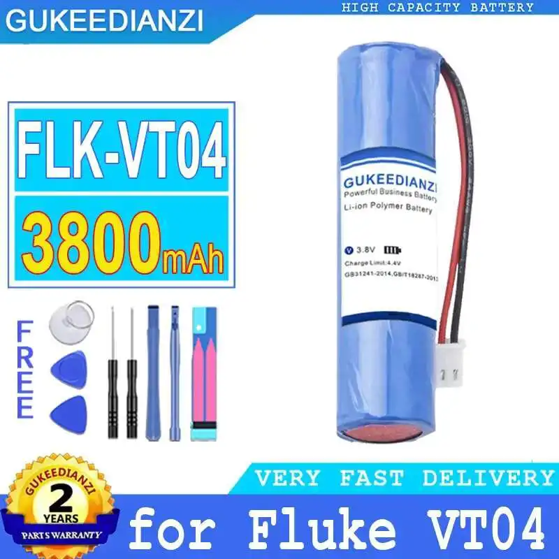 Batería de termómetro infrarrojo Flk-VT04 VT04 3800Mah para termómetro IR Visual Fluke, VT04A, VT04, VT04