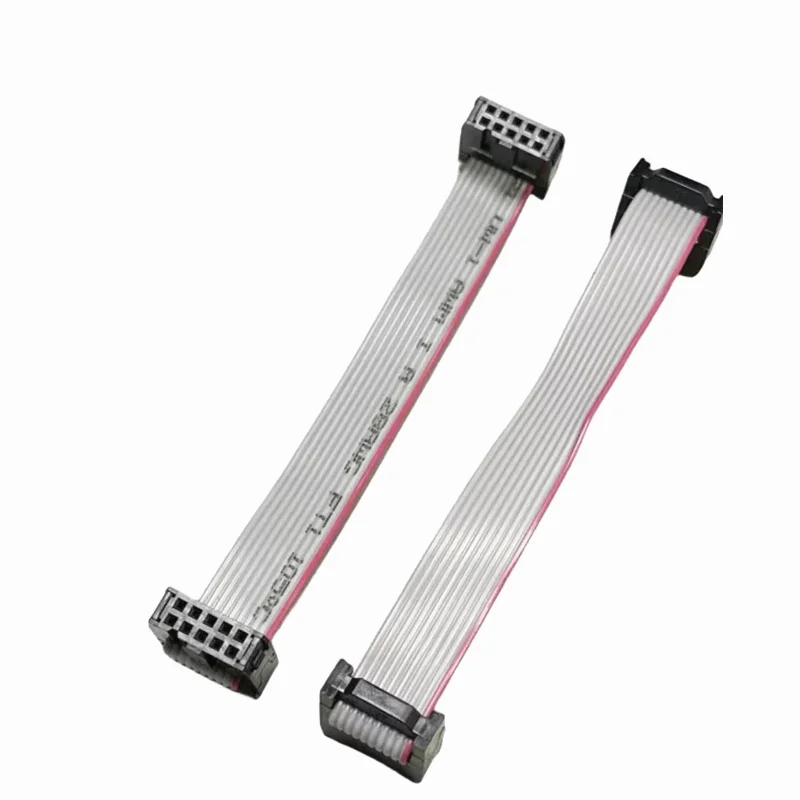 1 Uds. Cable de datos de cinta plana gris JTAG ISP de paso de 2,54mm FC-6/8/10/12/14/16/18/20/24/26/30/34/40/50 pines para cabezal de caja DC3 F/F IDC