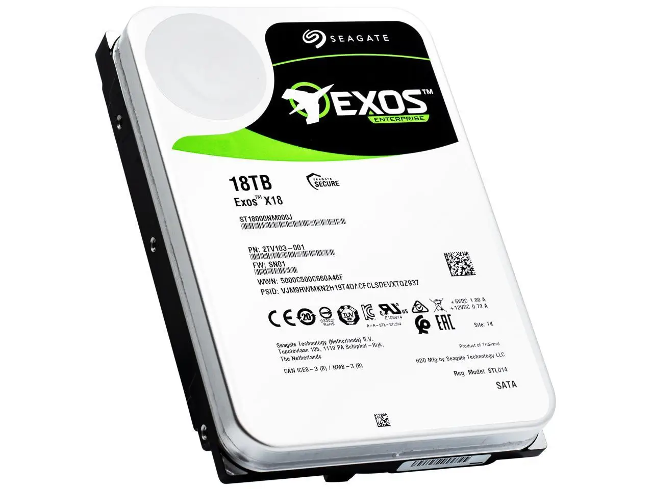 Disco Duro de 18TB para ordenador, unidad de disco duro de 18TB, 16TB, 14TB, 7200 RPM, SATA, 6 Gb/s, 256MB, caché de 3,5 pulgadas, 18T, servidor empresarial, Exos X18 - imagen 2