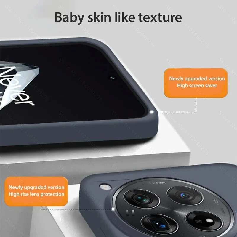 Para oneplus 13 12 12r 11 caso original líquido silicona teléfono casos para oneplus 12 13 12r Nord 4 10 pro silicona cubierta a prueba de golpes - imagen 4