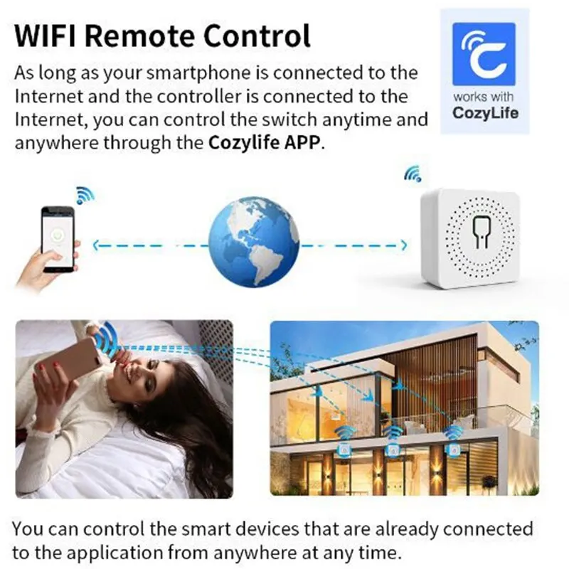 Tuya Zigbee 3,0 Mini interruptor inteligente 16A automatización de vida inteligente módulo DIY disyuntor compatible con Control bidireccional funciona con Alexa Google Home - imagen 4
