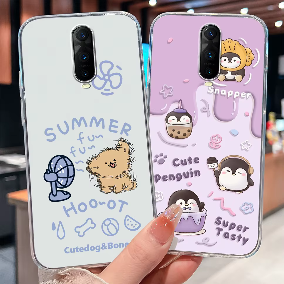 Para Oppo R17 Pro Funda de teléfono encantador astronauta suave delgado TPU transparente Funda trasera de silicona para Oppo R 17 Funda ligera Capa - imagen 5