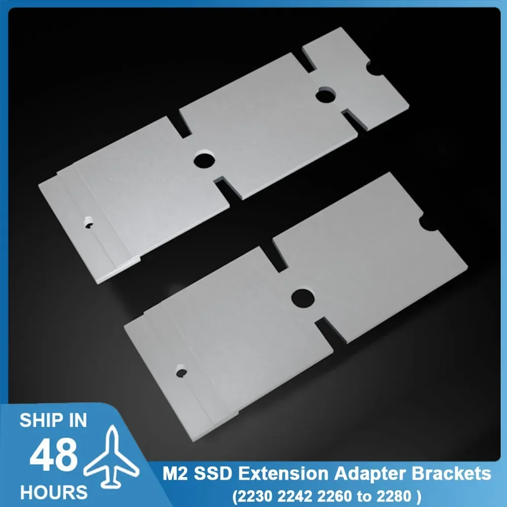 Tarjeta de transferencia extendida M2 NGFF NVME 2230 2242 2260 a 2280 soporte para disco duro de avión estante adaptador M.2 SSD - imagen 2