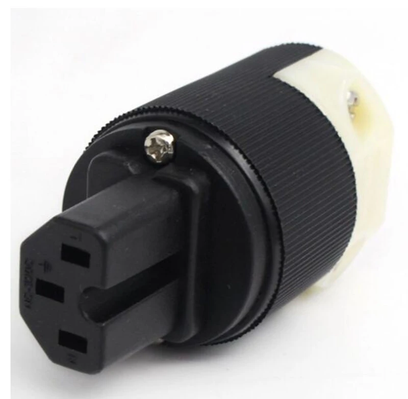 Hubbell chapado en cobre chapado en oro + chapado en rodio versión estadounidense enchufe de alimentación de alta fidelidad y conector IEC DIY - imagen 4