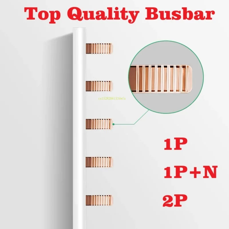 Barra colectora de alta calidad 1P 1P + N 2P bloque de conexión de disyuntor cableado barra de cobre sección guía riel 6 8 10 12 16 20 26 circuito