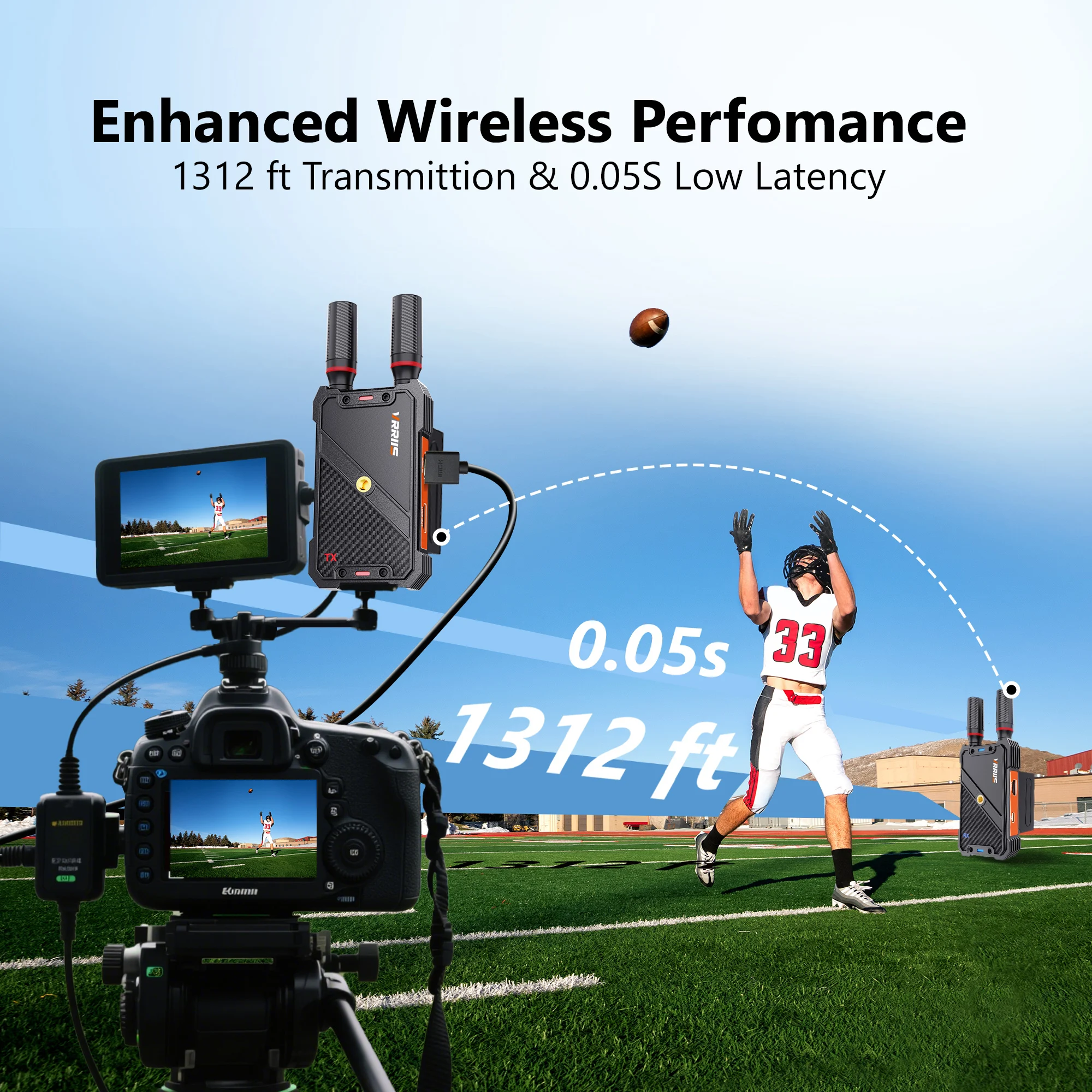 WL082U UVC HDMI extensor inalámbrico transmisor receptor soporte batería iglesia boda cámara transmisión en vivo captura de vídeo grabar - imagen 5