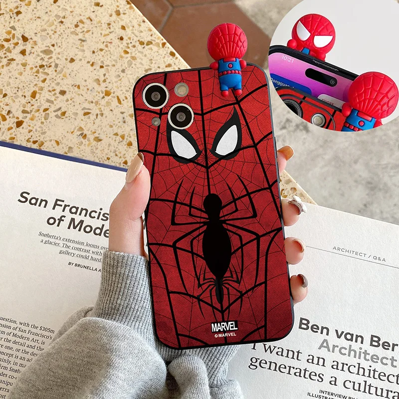Funda de teléfono 3D con dibujos de Spider Man para Realme 10 11 9 Pro Realme 8i 9i 8 Pro, funda de teléfono suave de Tpu - imagen 5