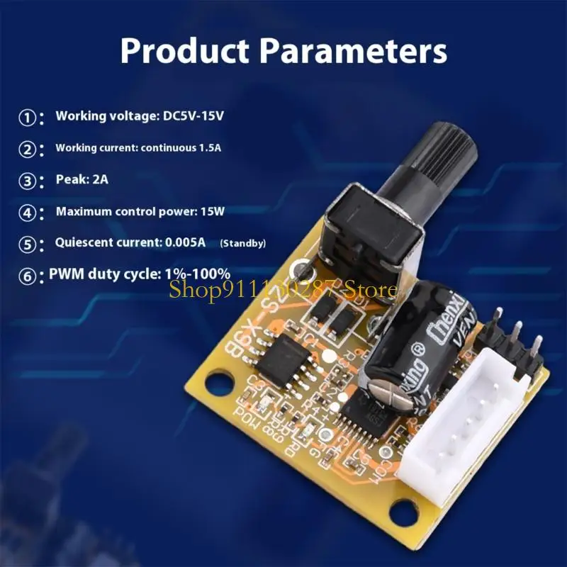 J1HC 15W Módulo controlador motor sin escobillas 3 fase 5V-15V Módulo tablero control velocidad - imagen 2
